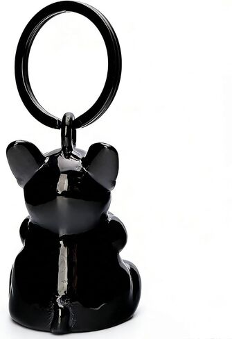 Praying French Bulldog motorcycle for bell Keychain - Stainless Steel motorcycle for bell Guardian Angel for Bikers, Protection Biker Gift for Men Women in Saudi Arabia