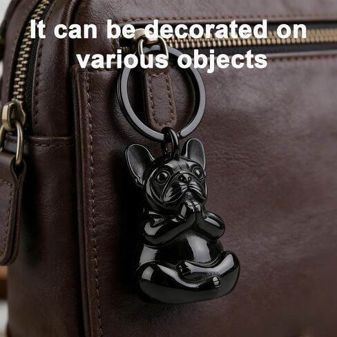 Praying French Bulldog motorcycle for bell Keychain - Stainless Steel motorcycle for bell Guardian Angel for Bikers, Protection Biker Gift for Men Women in Saudi Arabia