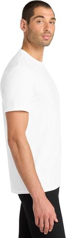 District Unisex Crew Neck T-Shirts 3-Pack, Super Soft Ring Spun 100% Cotton Short Sleeve Undershirts, White, X-Large in Kuwait