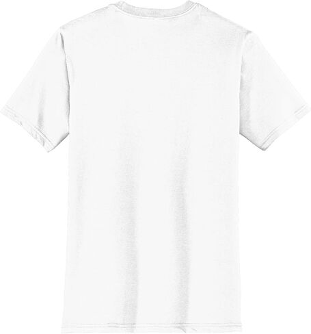 District Unisex Crew Neck T-Shirts 3-Pack, Super Soft Ring Spun 100% Cotton Short Sleeve Undershirts, White, X-Large in Kuwait