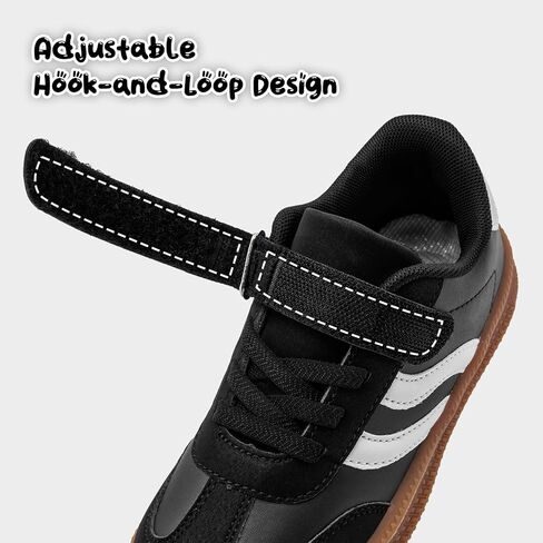 Boys Shoes Kids Sneakers Black Girls Tennis Running Shoes Slip On Casual Shoes Girls Fashion Sneakers Non-Slip Athletic Shoe for Black 1.5 Size in Saudi Arabia
