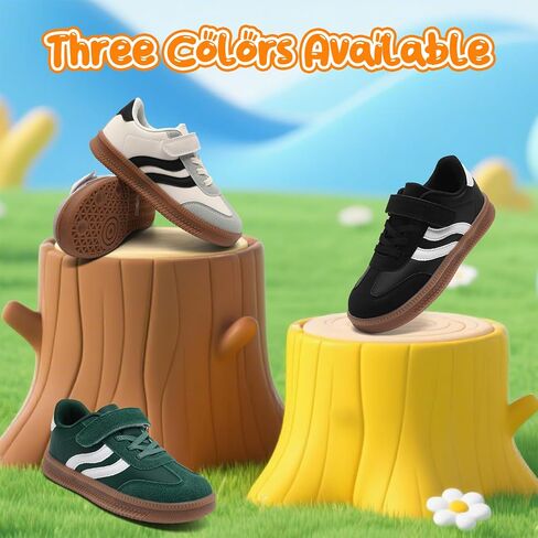 Boys Shoes Kids Sneakers Black Girls Tennis Running Shoes Slip On Casual Shoes Girls Fashion Sneakers Non-Slip Athletic Shoe for Black 1.5 Size in Saudi Arabia
