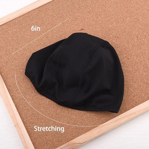 Cycling Skull Cap Breathable Moisture Wicking Helmet Liner for Men Women Lightweight Mesh Quick Dry Mesh Head Caps for Running Bicycle Motorcycle Hard Hat Sweat Absorbing Headwear Black in Kuwait