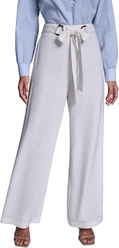 BCBGeneration Womens Straight Leg Pant with D Ring and Tie Belt in Saudi Arabia