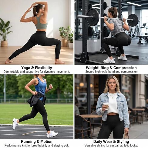 Anti Cellulite Compression 3D Leggings for Women,leggings for women tummy control,Butt Lifting Tummy Control Gym Yoga Pants,3D compression leggings for cellulite,Black,XL in Saudi Arabia