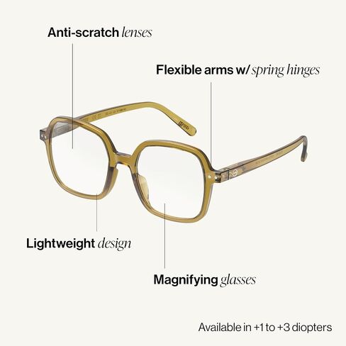 IZIPIZI READING #OFFICE Golden Green Reading glasses, Corrective Eyeglasses for men and women with anti-scratch treatment in Saudi Arabia
