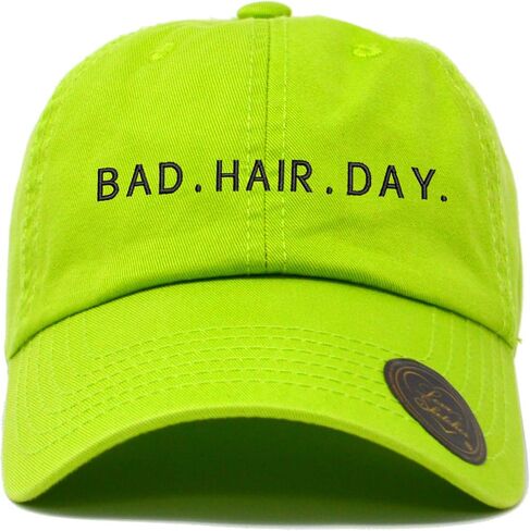 "Bad Hair Day Embroidered Classic Polo Baseball Cap Low Profile Dad Cap Hat in Saudi Arabia