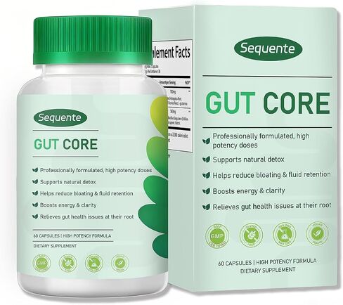 GutCore Advanced Digestive Comfort Capsules | Vegan, Non-GMO Daily Digestive Support with Inulin, Fennel, Ginger & Slippery Elm – 60 Capsules in Kuwait