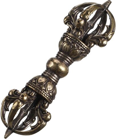 SHINEOFI Brass Vajra Pestle Home Decor Accents Vintage Brass Dharma Ornament Feng Shui Decor for Office Temple Desktop Key Chain Pendant in Kuwait