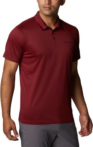 Columbia Men's Hike Short Sleeve Polo, Red Jasper, Large Tall in Kuwait