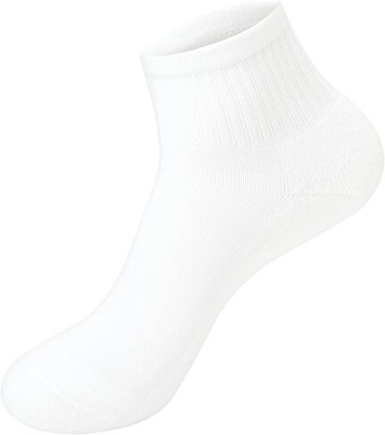 Hanes Girls' White Crew, Ankle & No Show Socks Pack, Cushioned Socks, Uniform Socks for Girls, 12-pairs in Kuwait