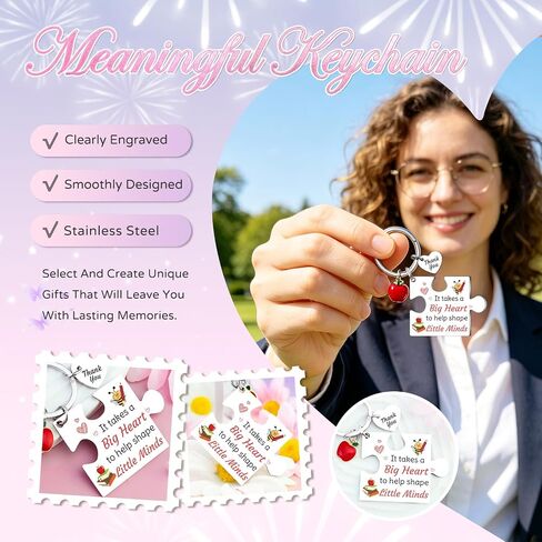 Teacher Appreciation Gifts for Men Women Teacher Assistant Appreciation Gifts Retirement Gift for Woman Teachers End of The Year Teachers Gift Keychain in Saudi Arabia