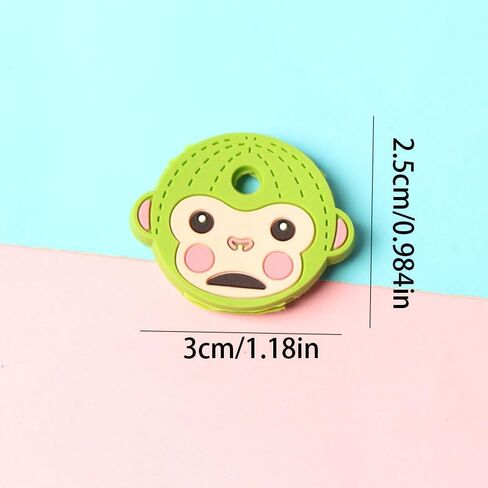 6PC Cartoon Monkey Key Covers – Soft Rubber Epoxy Key Protection Sleeves in Saudi Arabia