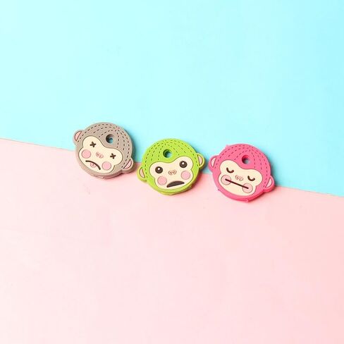 6PC Cartoon Monkey Key Covers – Soft Rubber Epoxy Key Protection Sleeves in Saudi Arabia