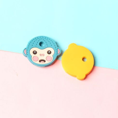 6PC Cartoon Monkey Key Covers – Soft Rubber Epoxy Key Protection Sleeves in Saudi Arabia