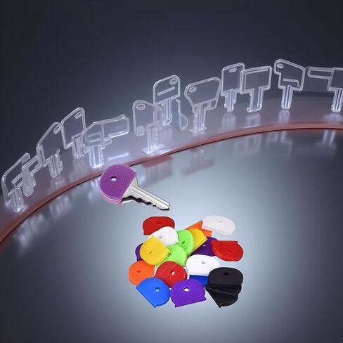 32Pcs Rubber Keycaps Silicone Key Identifier Caps Coloured Key Covers,Half Round Key Covertag Key Handle, Round Key Handle and Professional Commercial Access Control in Saudi Arabia