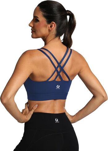 ICTIVE Sports Bras for Women High Impact Bust Push up Crisscross Back Workout Running Bra in Saudi Arabia