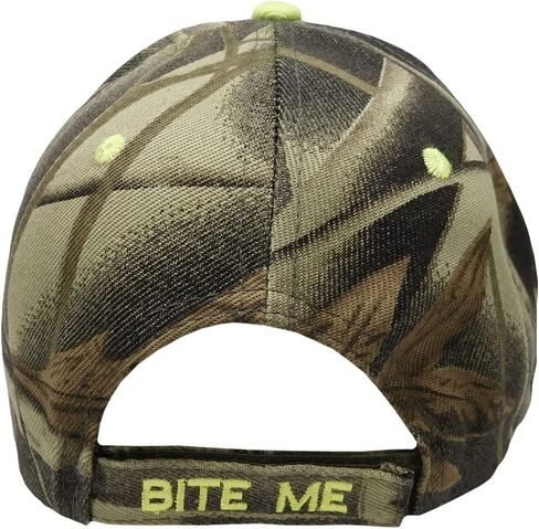 AES Bite Me Fishing Lure Fish Bass Camouflage Camo Embroidered Cap Hat 925A in Kuwait