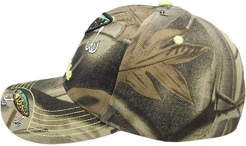 AES Bite Me Fishing Lure Fish Bass Camouflage Camo Embroidered Cap Hat 925A in Kuwait