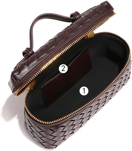 Womens Woven Crossbody Handbag, Silver in Kuwait