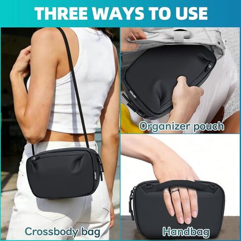 5L Sling Bag Crossbody Chest Shoulder Bag Water-resistant Lightweight Daypack for Travel Daily Commute for Men Women Black in Saudi Arabia