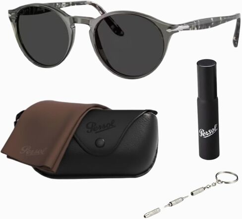 Persol PO3092SM Round Shape Sunglasses With Official Eyewear Kit in Kuwait