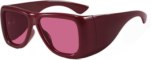 VANLINKER Retro Chunky Oversized Aviator Sunglasses for Men Women Thick Shield Trendy Square Big Sun Glasses VL9959 in Kuwait