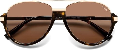 SOJOS Retro Oversized Polarized Aviator Sunglasses for Women Men Trendy Vintage Square Sun Glasses SJ2681 in Kuwait