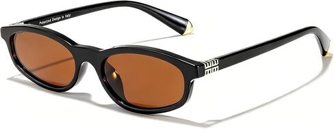FancyPink Retro Oval Sunglasses for Women Small Chic 90s Style | Trendy Slim Narrow Sun Glasses |Polarized Sunnies in Saudi Arabia