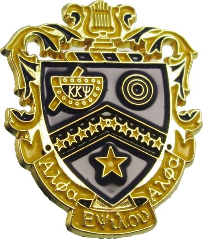Kappa Kappa Psi Shield Lapel Pin [Gold - 1.125"T] - ID#24233 in Saudi Arabia