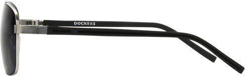 Dockers Men's Dale Sunglasses Aviator, Silver, 60mm in Kuwait