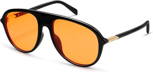VANLINKER Oversized Aviator Sunglasses for Women Men Trendy Retro 70s Large Big Sun Glasses VL9911 in Kuwait