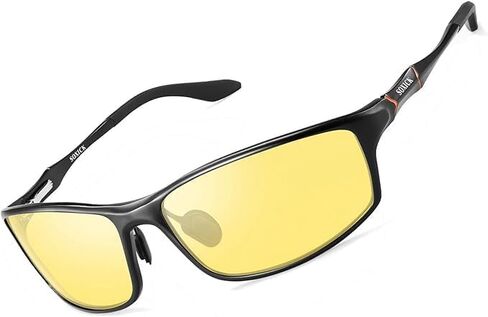 SOXICK Night Driving Glasses Men, Night Vision Glass for Driving Women Anti-glare Polarized Yellow Tinted in Saudi Arabia
