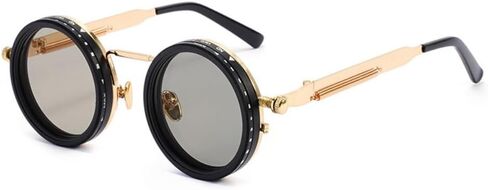 Anti-UV Round Sunglasses ND9 Adjustable Dimming Sun Glasses, Retro Punk Men's Fishing Eyeglasses in Kuwait