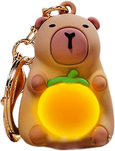 Keychain Practical Capybaras Keychain Charm Portable Light Capybaras Keychain Delicate Key Rings Adornment for Key Bag in Saudi Arabia