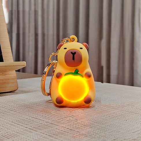 Keychain Practical Capybaras Keychain Charm Portable Light Capybaras Keychain Delicate Key Rings Adornment for Key Bag in Saudi Arabia