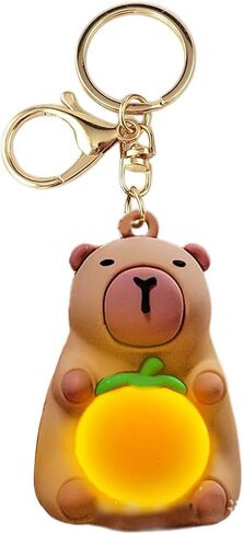 Keychain Practical Capybaras Keychain Charm Portable Light Capybaras Keychain Delicate Key Rings Adornment for Key Bag in Saudi Arabia
