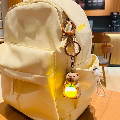 Keychain Practical Capybaras Keychain Charm Portable Light Capybaras Keychain Delicate Key Rings Adornment for Key Bag in Saudi Arabia