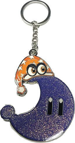 Moon With A Night Cap Video Game Parody Fun Cute Enamel Metal Ring Key Chain Keychain in Kuwait