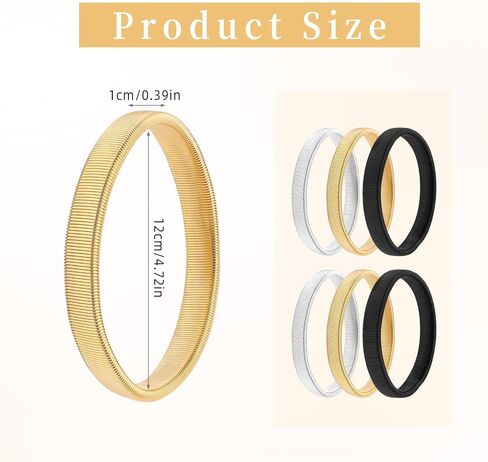 6pcs Sleeve Garters for Women Men, Adjustable Armbands and Anti-Slip Shirt Sleeve Holders Stretchy Metal Elastic Arm Bands Strap Set Gold Black Silver Office Work Outfit Accessories in Kuwait