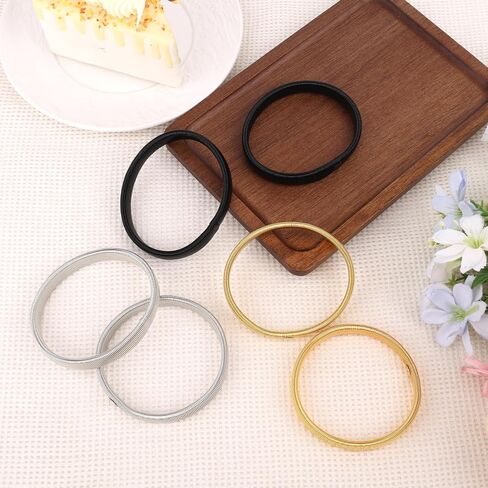 6pcs Sleeve Garters for Women Men, Adjustable Armbands and Anti-Slip Shirt Sleeve Holders Stretchy Metal Elastic Arm Bands Strap Set Gold Black Silver Office Work Outfit Accessories in Kuwait