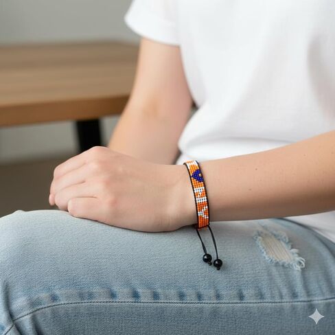 FAHARI I Love New York Beaded Bracelet – Handmade Adjustable, Empire State Gift in Kuwait