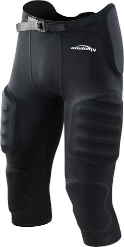COOLOMG Youth Boys Football Pants with 7 Pads,Integrated Pads Football Pants in Kuwait