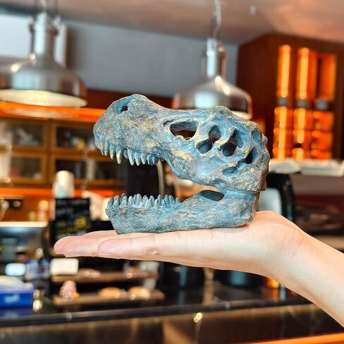 T-rex Skull Dinosaur Head Trophy Faux Taxidermy Fossil Figurine Tyrannosaurus Rex Skull Sculpture Home Desktop Decor Dinosaur Fossil Replica in Saudi Arabia