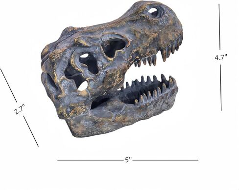 T-rex Skull Dinosaur Head Trophy Faux Taxidermy Fossil Figurine Tyrannosaurus Rex Skull Sculpture Home Desktop Decor Dinosaur Fossil Replica in Saudi Arabia