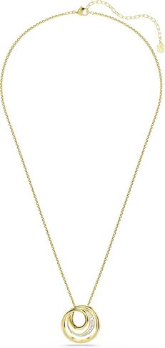 Swarovski Hyperbola necklace, Round cut, White, Gold-tone plated in Kuwait