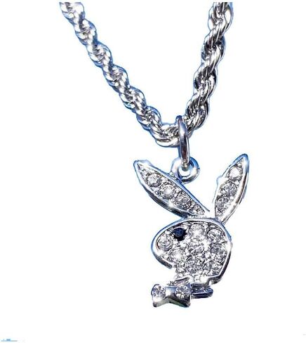 316L Surgical Steel Bunny Necklace Rabbit Pendant Play bo Pendant Necklace For Women Men in Kuwait