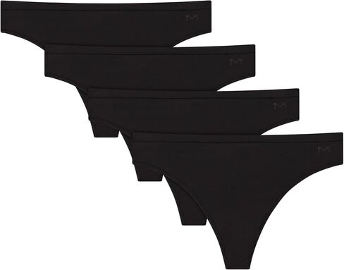 ملابس داخلية نسائية من Maidenform، 4 قطع، بالكاد يوجد ثونغ ناعم متوسط ​​الارتفاع، حزمة ملابس داخلية قابلة للتمدد in Kuwait