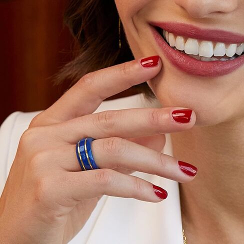 Ross-Simons Lapis Ring With 14kt Yellow Gold in Saudi Arabia