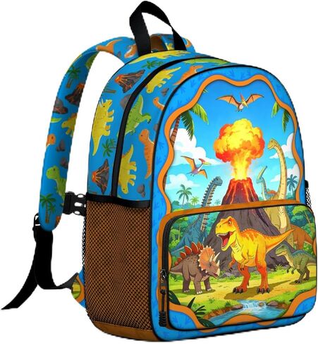 Cute Zoo School Bus Backpack for Kids Girls Boys Colorful Animal School Bag Lightweight Bookbag with Adjustable Buckled Chest Straps for Preschool Kindergarten Elementary in Saudi Arabia